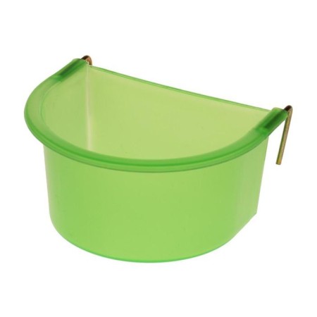 The feeder-shell is hung, 0.3 l, plastic, green