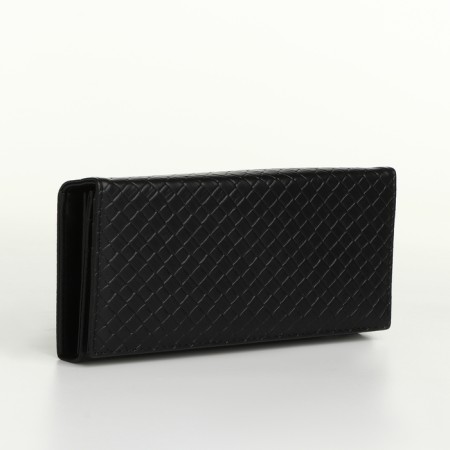 Women's wallet on magnets, black color