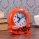 Clock - HELP BAST BASTBOL, discrete move, di -8 cm dial, 14 x 12 cm, aa