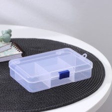 Organizer for storage, 5 departments, 14.5 × 10 × 3.5 cm, color mix