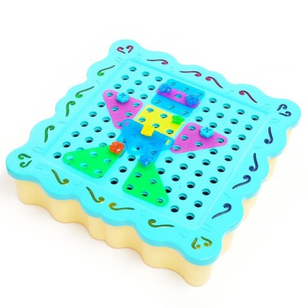 Designer spiral mosaic "Constructs", with an electric screwdriver and backlight, 200 parts-5