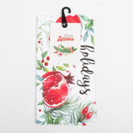 Набор салфеток Доляна Happy hollidays 20х20 см-2 шт, микрофибра-4