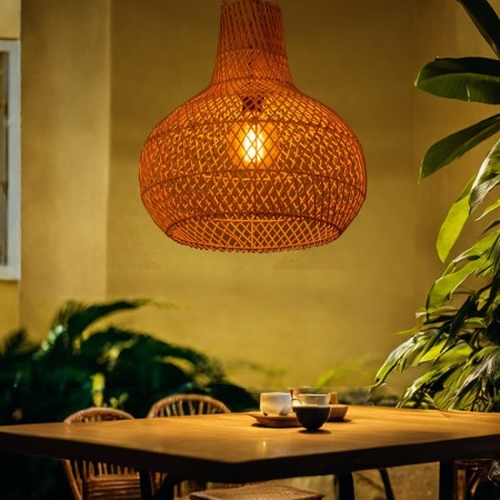 Ceiling Lamp from Rotan "Eric" 1x120W, E27, 40x40x43 cm