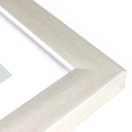 Photo frame Plastic "Gloria" 15x20 cm, with a paspartm, silver-3