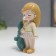 Polystone souvenir "Baby with bubble and cacti" MIX 10x4x6 cm