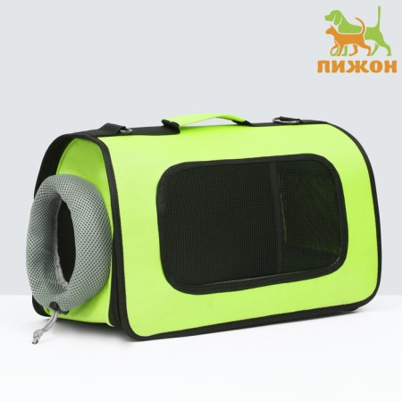 Board-carrier with a window for a muzzle, 42 x 21 x 25 cm, salad