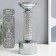 Summary metal per 1 candle "Illusion" silver 21x8x8 cm
