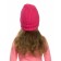 Hat for girls, size 48-50, raspberry color