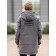 Park jacket for a boy, height 128 cm, color black graphite