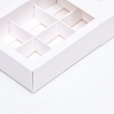 Folding box under 10 sweets, white, 9.8 x 22 x 3.5 cm-4