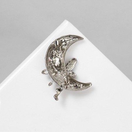 Brooch "Fairy" Lunar, color in silver-1