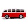 Retro bus robot, light and sound effects, transformed