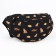 Lightning waist bag, black color