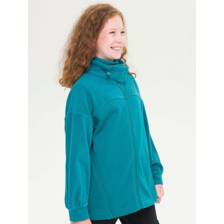 Sweatshirt for girls, height 140 cm, emerald color-2