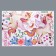 Sticker Plastic Interior color "Unicorns with flowers, hearts, rainbow" 60x90 cm