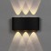 Facade lamp "Semosfer", FSD-070, 6 W, 3000K, 3 rays, IP65, 220 V, plastic, black 100842
