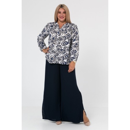 Female blouse, size 74, blue color-1