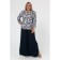 Female blouse, size 74, blue color
