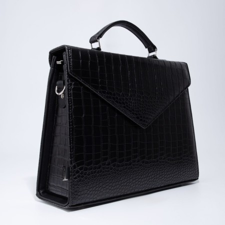 Women's bag El Masta with a zipper, black color-2