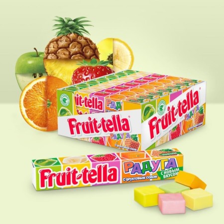Chewing candy Fruittella, "Rainbow", 42.5 g