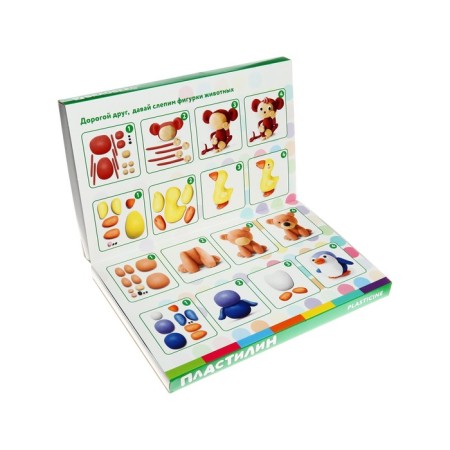 Plasticine 36 -ZV 540g Brauberg Kids, with a stack. High quality-5