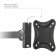 Kromax Corbel-4 Black 15 "-42" Max.25kg, wall turning and 107047