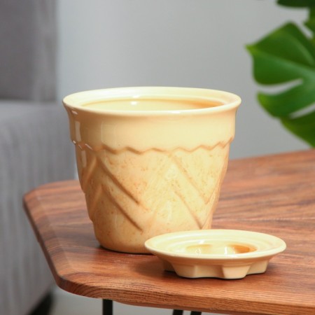 Flower Pot Argo No. 3, beige 1.2 l-1
