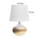RISALUX LAMBLE LAMPLE LAMP “BRO”, E14, 40 W, white-gold, 18 × 18 × 27 cm
