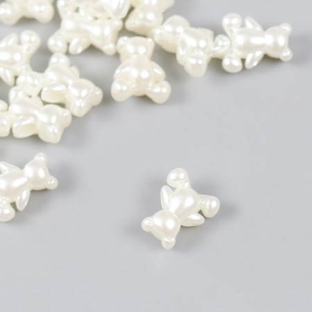 Beads for creativity plastic "Bear Pearl" set 25 pcs 0.6x1.2x1.4 cm-1