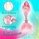 Fairytale doll "Magic Mermaid", Pink color