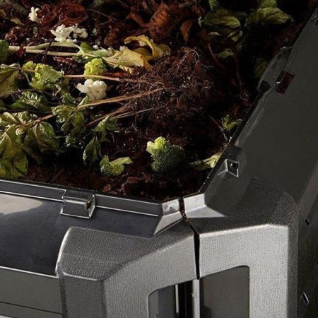 Composter ProSpeRPLAST, 380 L, plastic, black-3