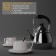 Teapot made of stainless steel Orchid, 1 l, silver color