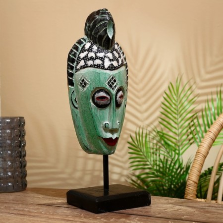 Mask "Judy" on a stand, Albezia 15x8x45 cm
