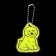 The reflective element "dog", bilateral, 4.3 × 6 cm, color mix