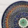 Largan Rishtan ceramics "Patterns", 33 cm, blue, deep