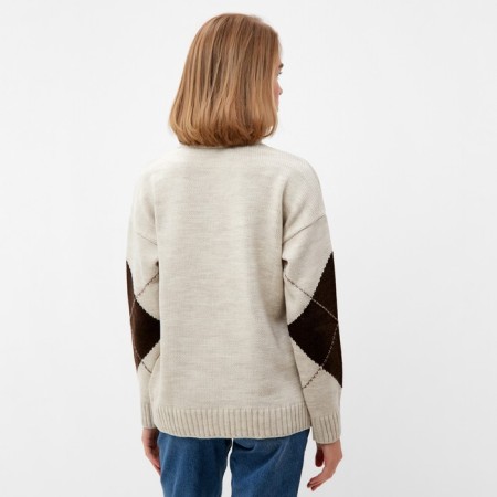 Jumper female minku: casual collection beige color, rr 42-44-4