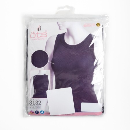 T-shirt female, dark blue color, size 44 (m)-9