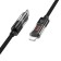 Hoco U116, Type -C cable - Lightning, 1.2 m, transparent, fast charging, nylon braid, black