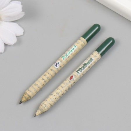 Growing gift pencils mini "Acacia and clove" set 2 pcs-3