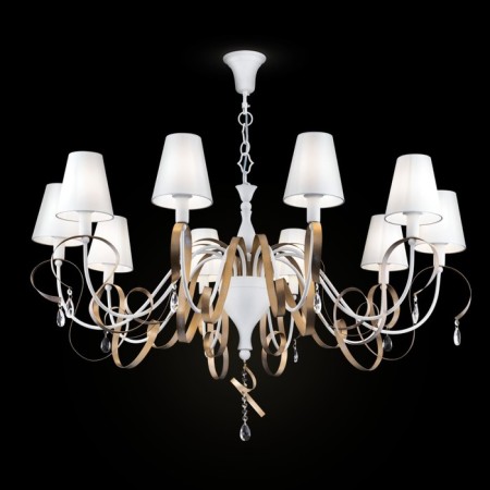 Maytoni ARM010-10-W, E14, 10x40 W, 1120x11120x1100 mm, white with gold-1