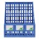 Capital, vertical, 3 compartments, blue