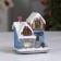 LED figure "snow -covered house" 9 × 10 × 6 cm, polystone, batteries AAAX3 (not in the kit), glow of multi