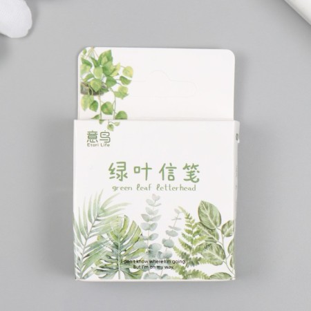 Stickers for creativity "Green leaves" set 46 pcs 6.4x4.4x1.1 cm-3