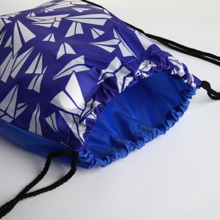 Bag for shoes on the lace, blue color-2