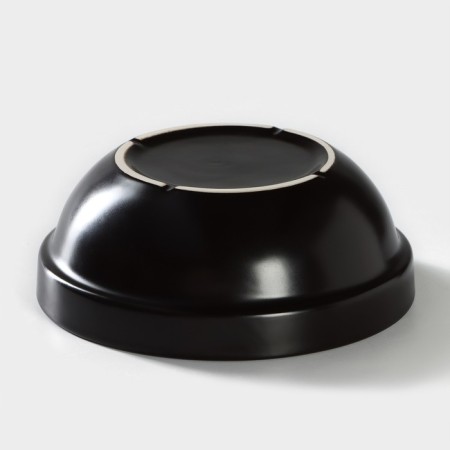 Porcelain plate Carbone, 600 ml, d = 15.5 cm, h = 6 cm, black color-2