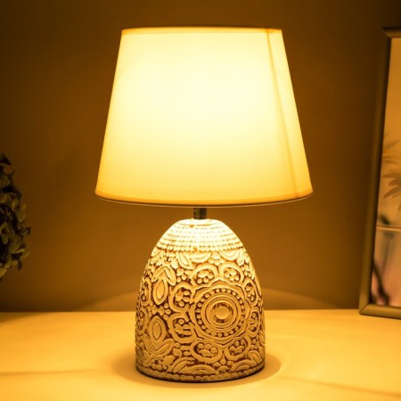 E14 40w-chocolate 20x20x30 cm Risalux table lamp "Isabella"-2
