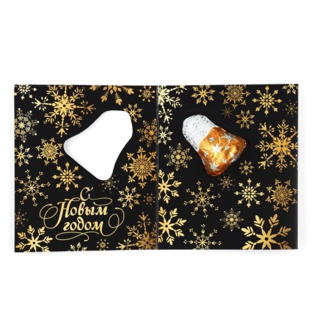 Cocoa cocoa postcard with the figure "snowflakes", 18 g-1