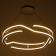 Origi lamp LED 264W 3000-6000K Black-gold 60x60x10-110 cm