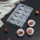 Form for chocolate and sweets "Babble", 10 cells, 20 × 12 × 2.5 cm, d = 2.5 cm, d = 2.7 cm