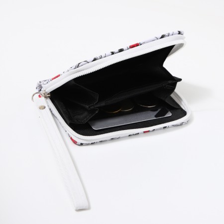 Children's wallet with lightning, white/red color-4